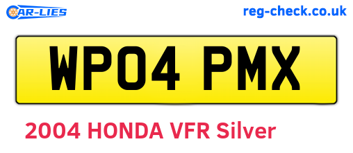WP04PMX are the vehicle registration plates.