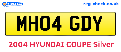 MH04GDY are the vehicle registration plates.