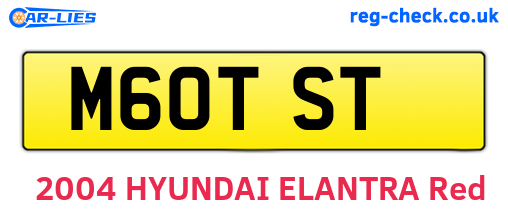 M60TST are the vehicle registration plates.