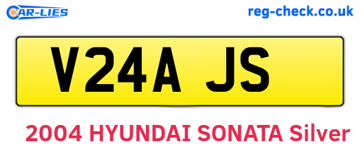 V24AJS are the vehicle registration plates.