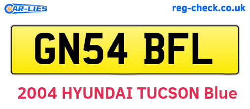 GN54BFL are the vehicle registration plates.