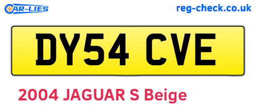 DY54CVE are the vehicle registration plates.