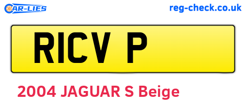 R1CVP are the vehicle registration plates.