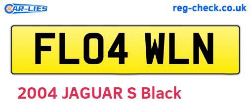 FL04WLN are the vehicle registration plates.