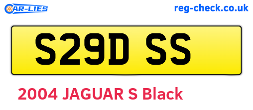 S29DSS are the vehicle registration plates.