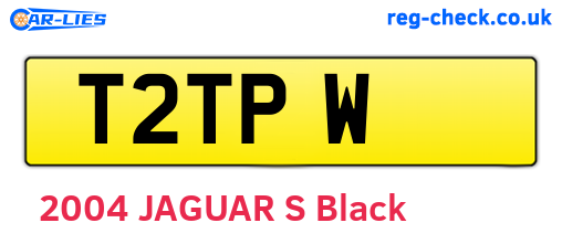 T2TPW are the vehicle registration plates.