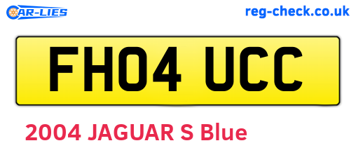 FH04UCC are the vehicle registration plates.