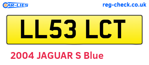 LL53LCT are the vehicle registration plates.