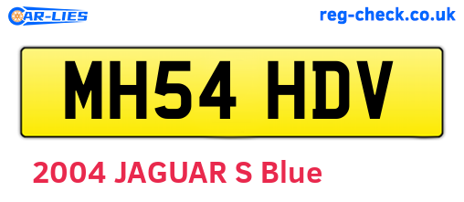 MH54HDV are the vehicle registration plates.