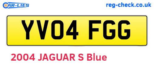 YV04FGG are the vehicle registration plates.