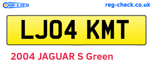 LJ04KMT are the vehicle registration plates.