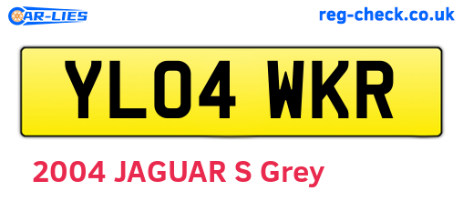 YL04WKR are the vehicle registration plates.