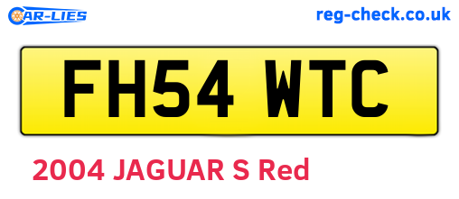 FH54WTC are the vehicle registration plates.