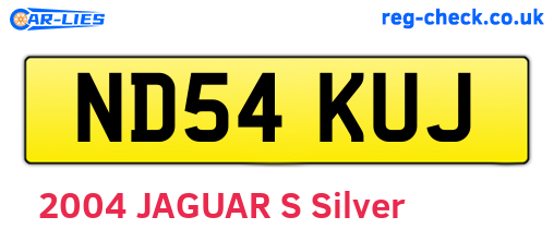 ND54KUJ are the vehicle registration plates.