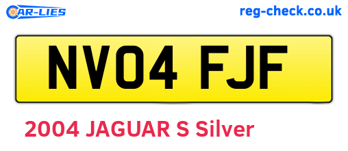 NV04FJF are the vehicle registration plates.