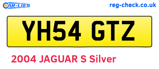 YH54GTZ are the vehicle registration plates.
