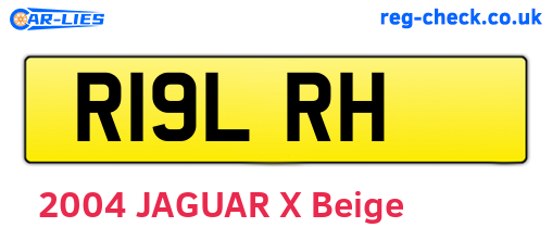 R19LRH are the vehicle registration plates.