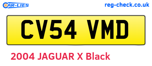 CV54VMD are the vehicle registration plates.