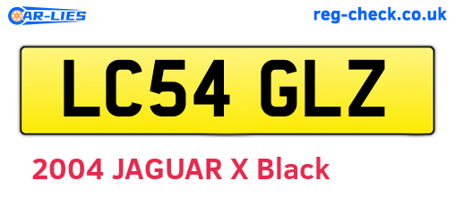 LC54GLZ are the vehicle registration plates.