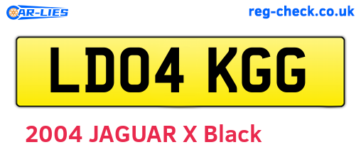 LD04KGG are the vehicle registration plates.