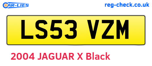 LS53VZM are the vehicle registration plates.