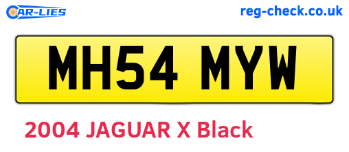 MH54MYW are the vehicle registration plates.