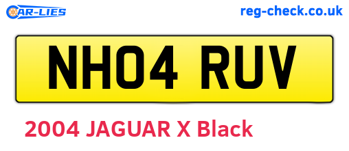 NH04RUV are the vehicle registration plates.