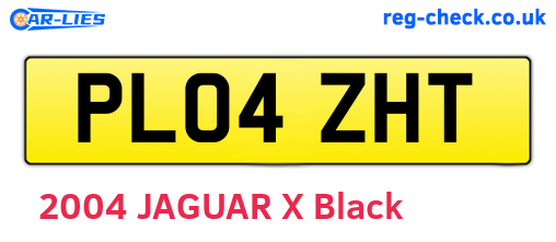 PL04ZHT are the vehicle registration plates.