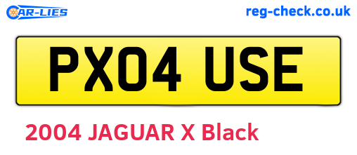 PX04USE are the vehicle registration plates.