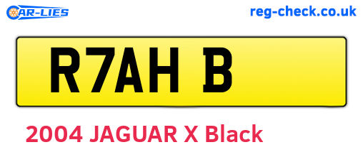 R7AHB are the vehicle registration plates.