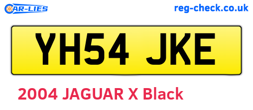 YH54JKE are the vehicle registration plates.