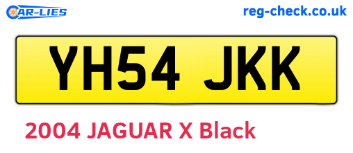 YH54JKK are the vehicle registration plates.