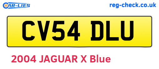 CV54DLU are the vehicle registration plates.