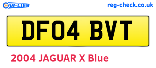 DF04BVT are the vehicle registration plates.