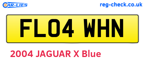 FL04WHN are the vehicle registration plates.