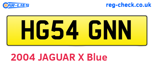 HG54GNN are the vehicle registration plates.