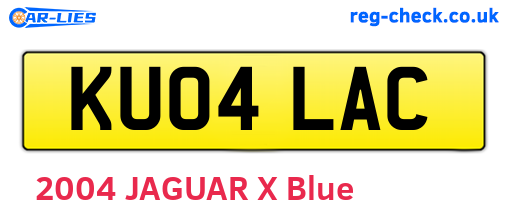 KU04LAC are the vehicle registration plates.