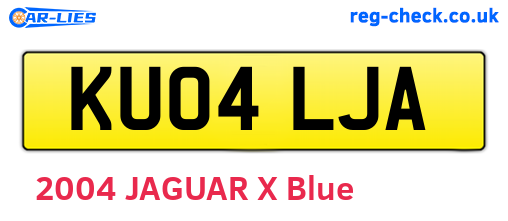 KU04LJA are the vehicle registration plates.