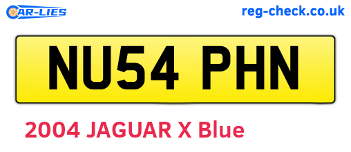 NU54PHN are the vehicle registration plates.