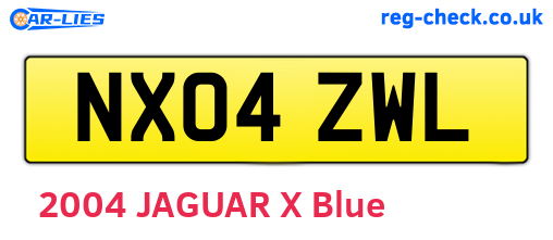 NX04ZWL are the vehicle registration plates.
