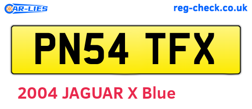 PN54TFX are the vehicle registration plates.