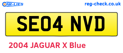 SE04NVD are the vehicle registration plates.