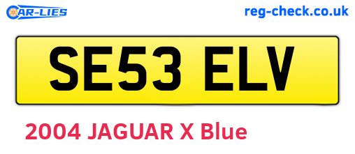 SE53ELV are the vehicle registration plates.