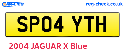 SP04YTH are the vehicle registration plates.