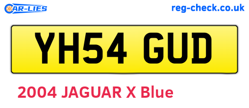 YH54GUD are the vehicle registration plates.