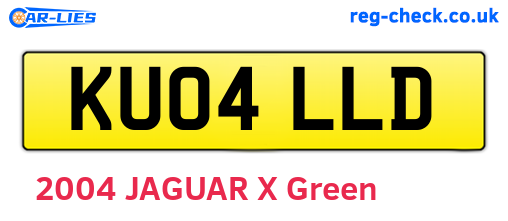 KU04LLD are the vehicle registration plates.