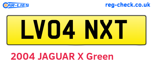 LV04NXT are the vehicle registration plates.