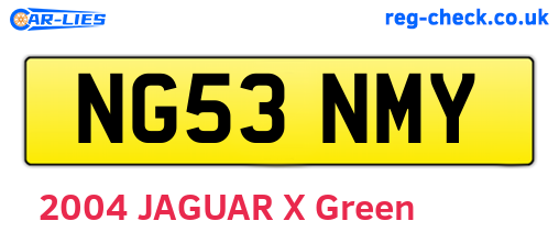 NG53NMY are the vehicle registration plates.
