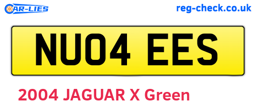 NU04EES are the vehicle registration plates.
