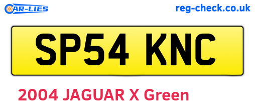 SP54KNC are the vehicle registration plates.